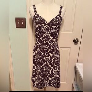 Trina Turk Black and White Floral Mini Dress